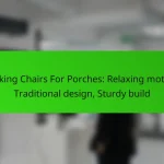 Rocking Chairs For Porches: Relaxing motion, Traditional design, Sturdy build